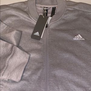 Adidas full zip front sweatshirt size 2XL grey